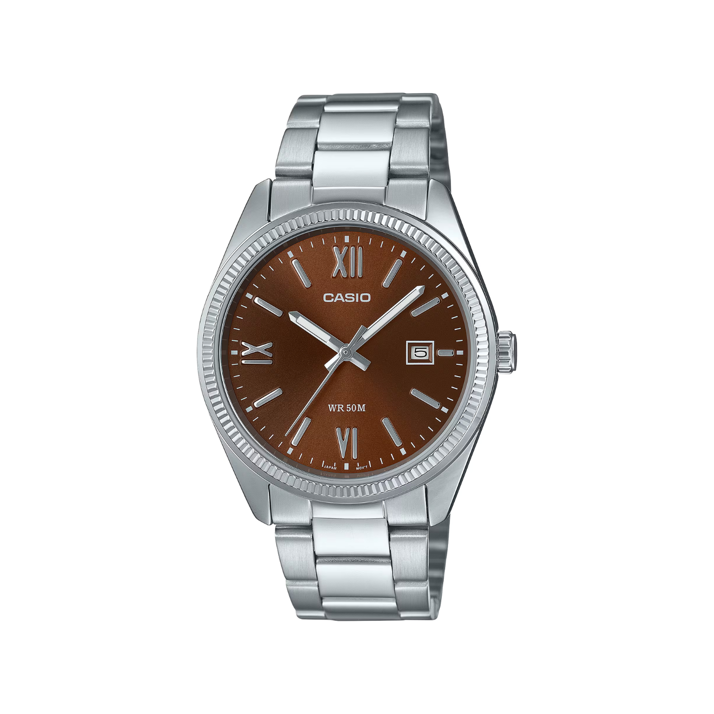 Reloj Análogo Ejecutivo Plateado de Hombre