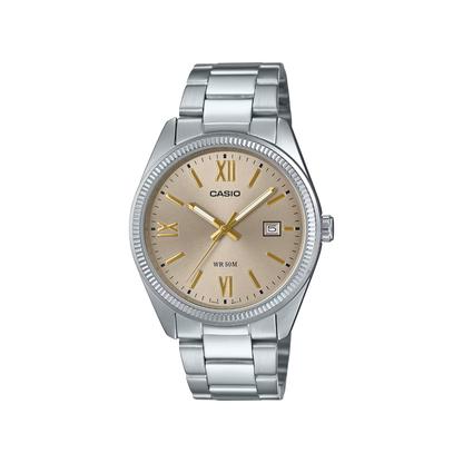 Reloj Análogo Ejecutivo Plateado de Hombre