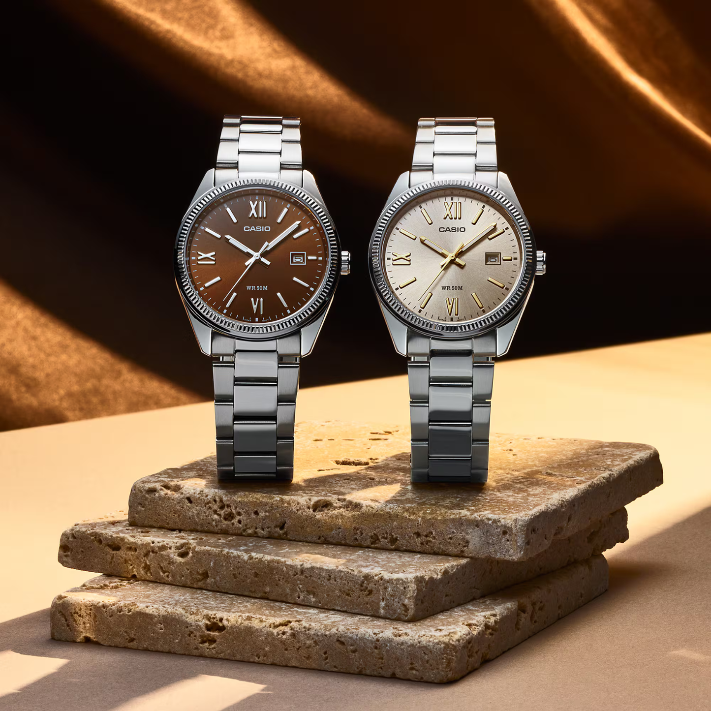 Reloj Análogo Ejecutivo Plateado de Hombre