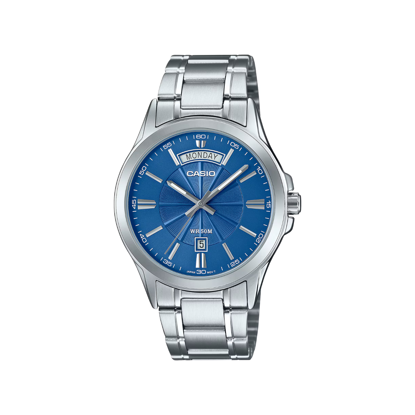Reloj Análogo Ejecutivo Plateado de Hombre
