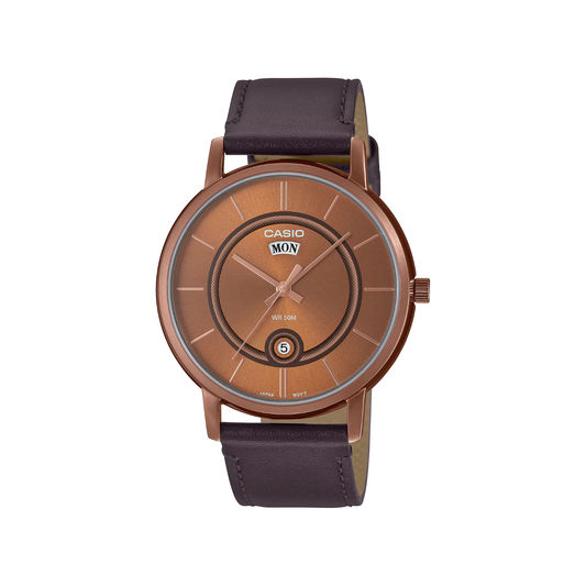 Reloj Análogo Casual Oro Rosa de Hombre