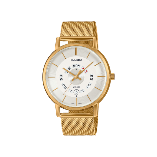 Reloj Análogo Casual Dorado de Hombre