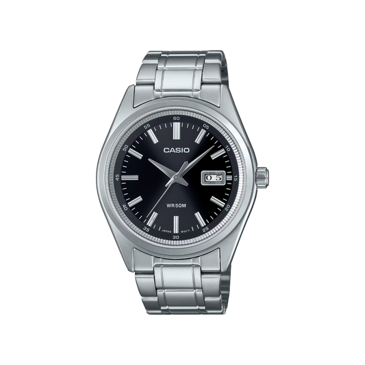 Reloj Análogo Clásico Plateado de Hombre