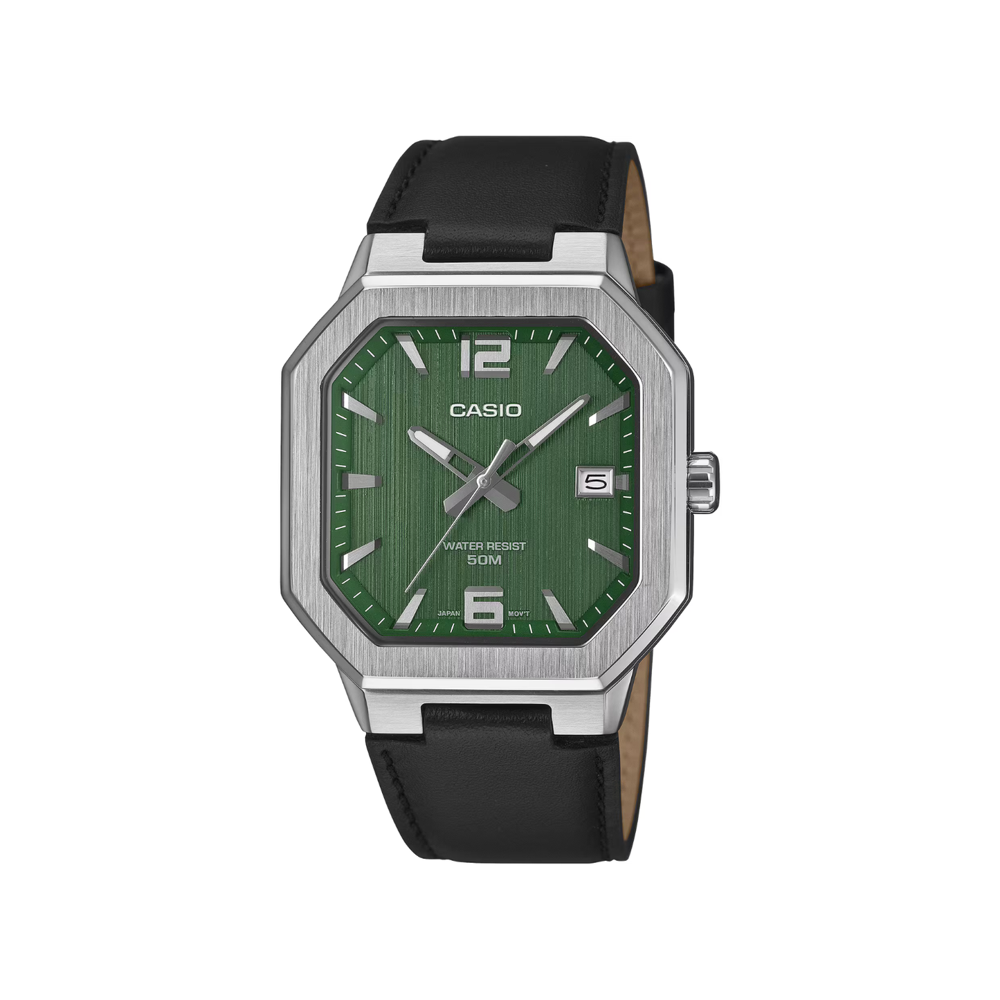 Reloj Análogo Casual Plateado de Hombre