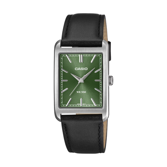 Reloj Análogo Clásico Plateado de Hombre