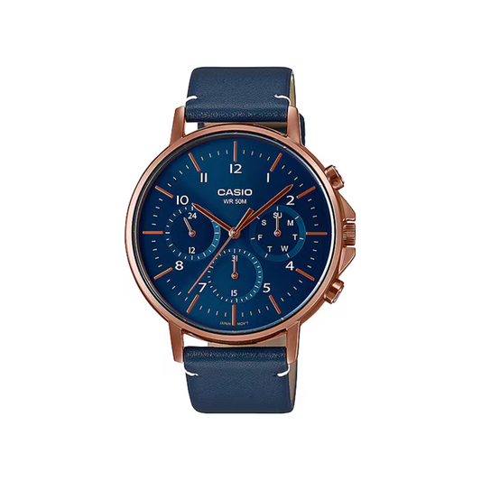 Reloj Análogo Casual Oro Rosa de Hombre