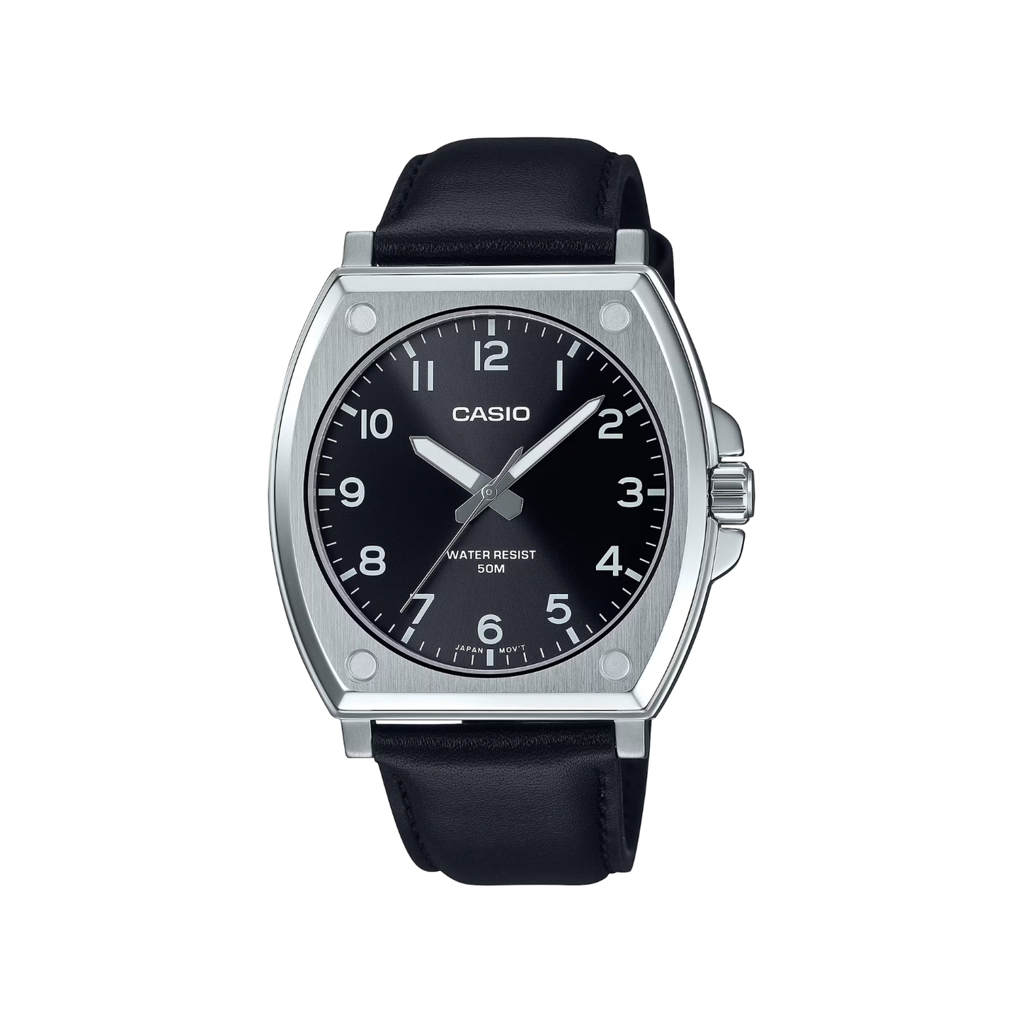 Reloj Análogo Clásico Plateado de Hombre