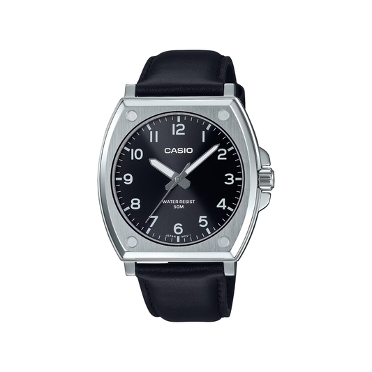 Reloj Análogo Clásico Plateado de Hombre