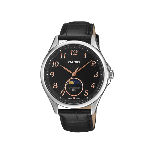 Reloj Análogo Clásico Plateado de Hombre