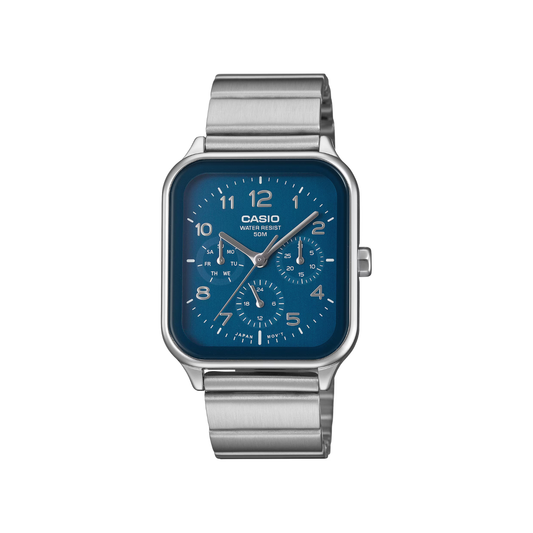Reloj Análogo Casual Plateado de Hombre