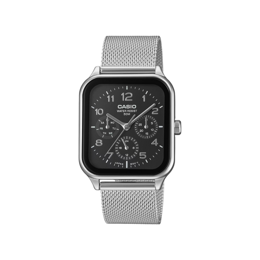 Reloj Análogo Casual Plateado de Hombre