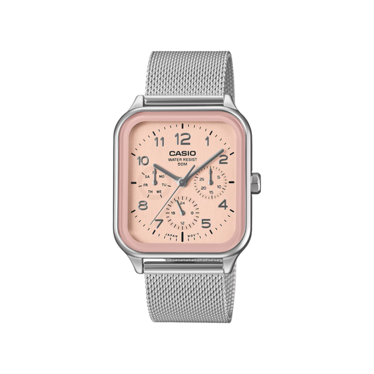 Reloj Análogo Casual Plateado de Unisex