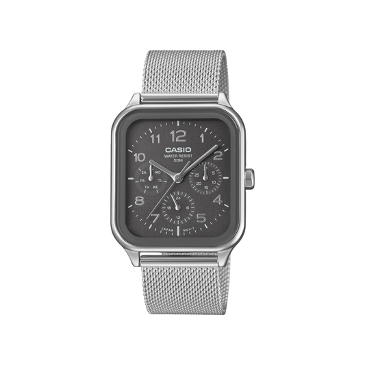 Reloj Análogo Casual Plateado de Hombre