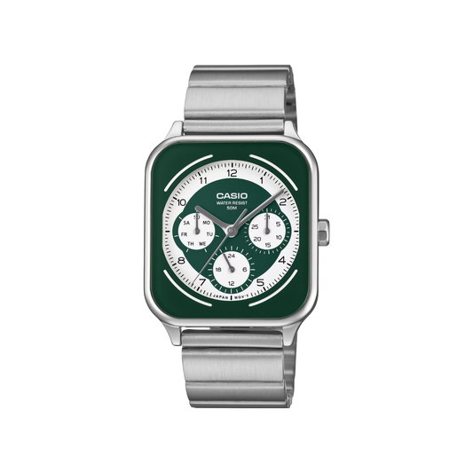 Reloj Análogo Casual Plateado de Hombre