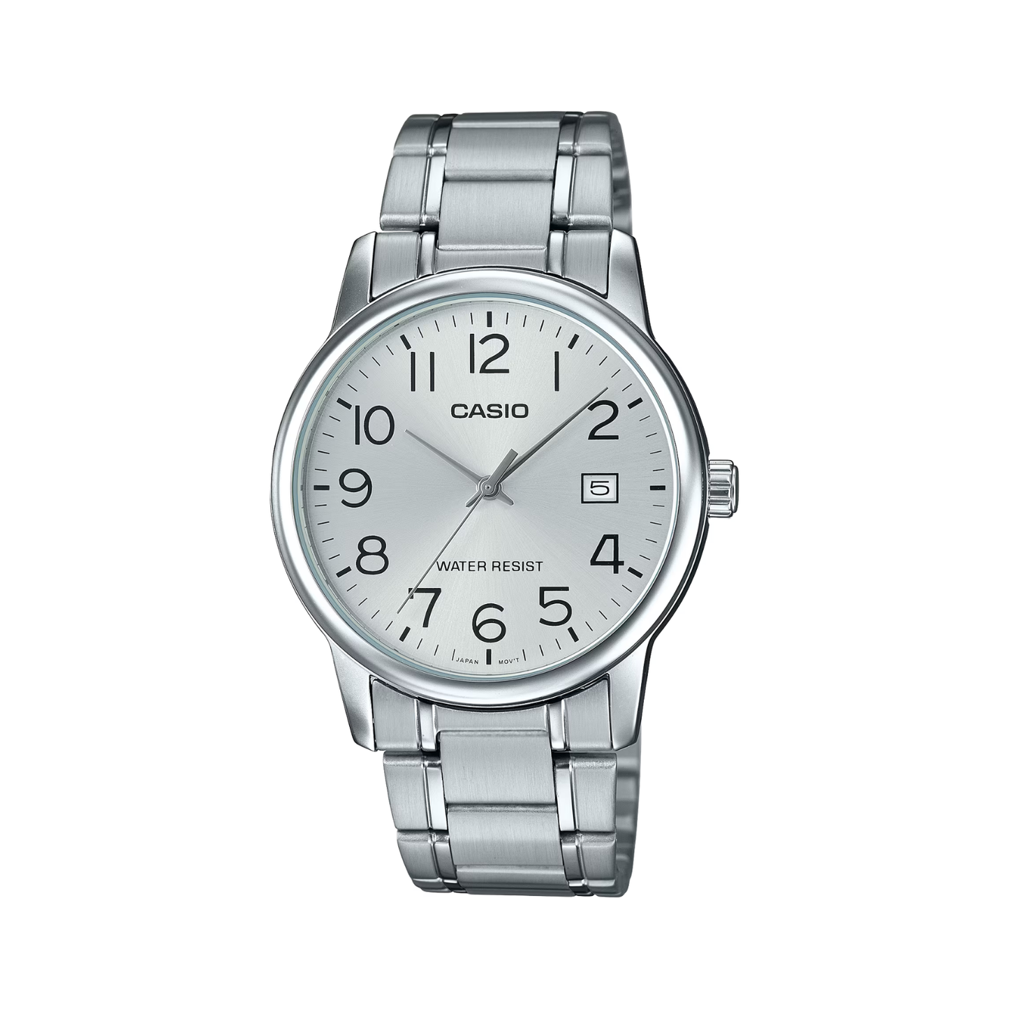 Reloj Análogo Casual Plateado de Hombre