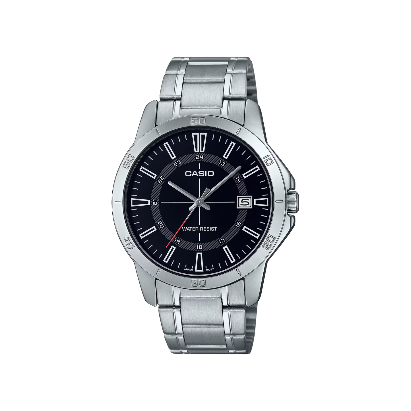 Reloj Análogo Casual Plateado de Hombre