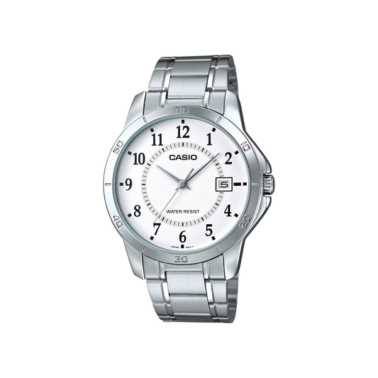 Reloj Análogo Casual Plateado de Hombre