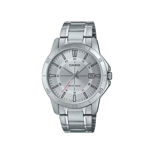 Reloj Análogo Casual Plateado de Hombre