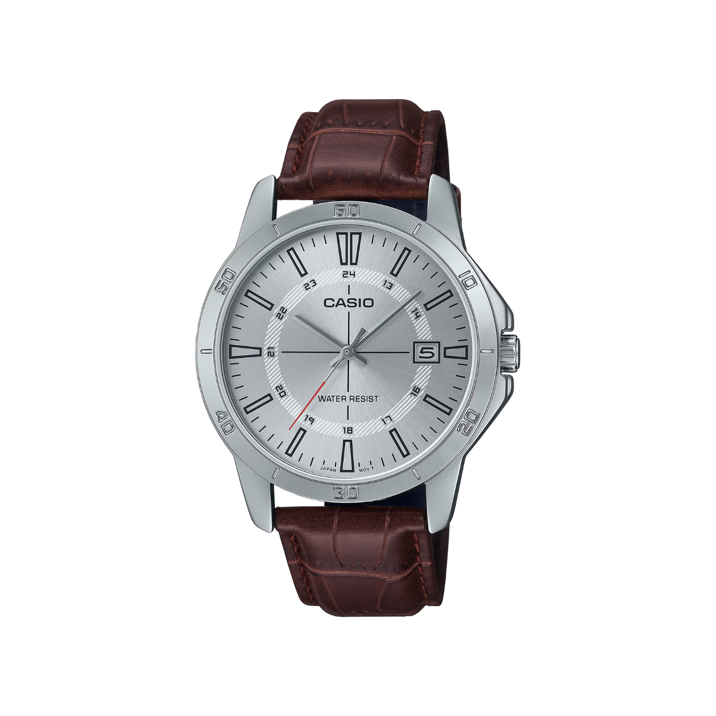 Reloj Análogo Casual Plateado de Hombre