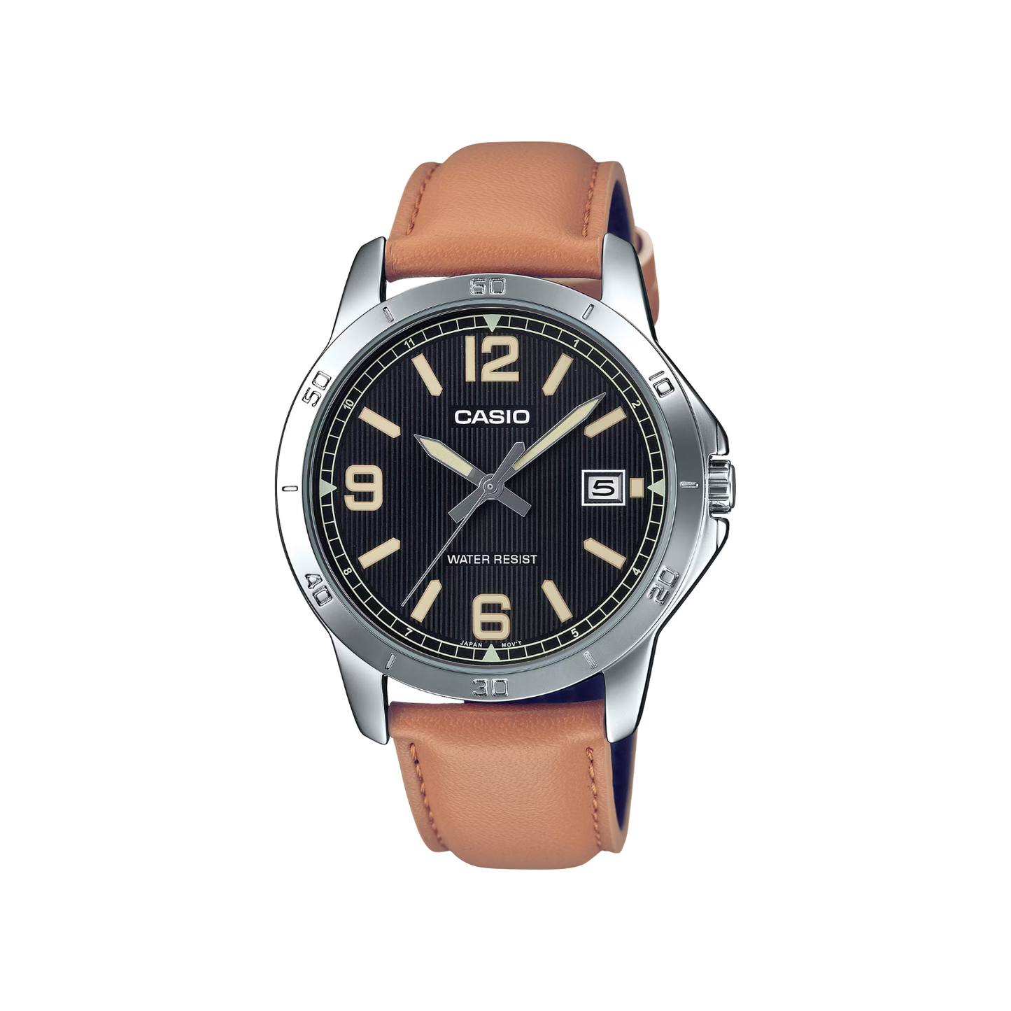 Reloj Análogo Casual Plateado de Hombre
