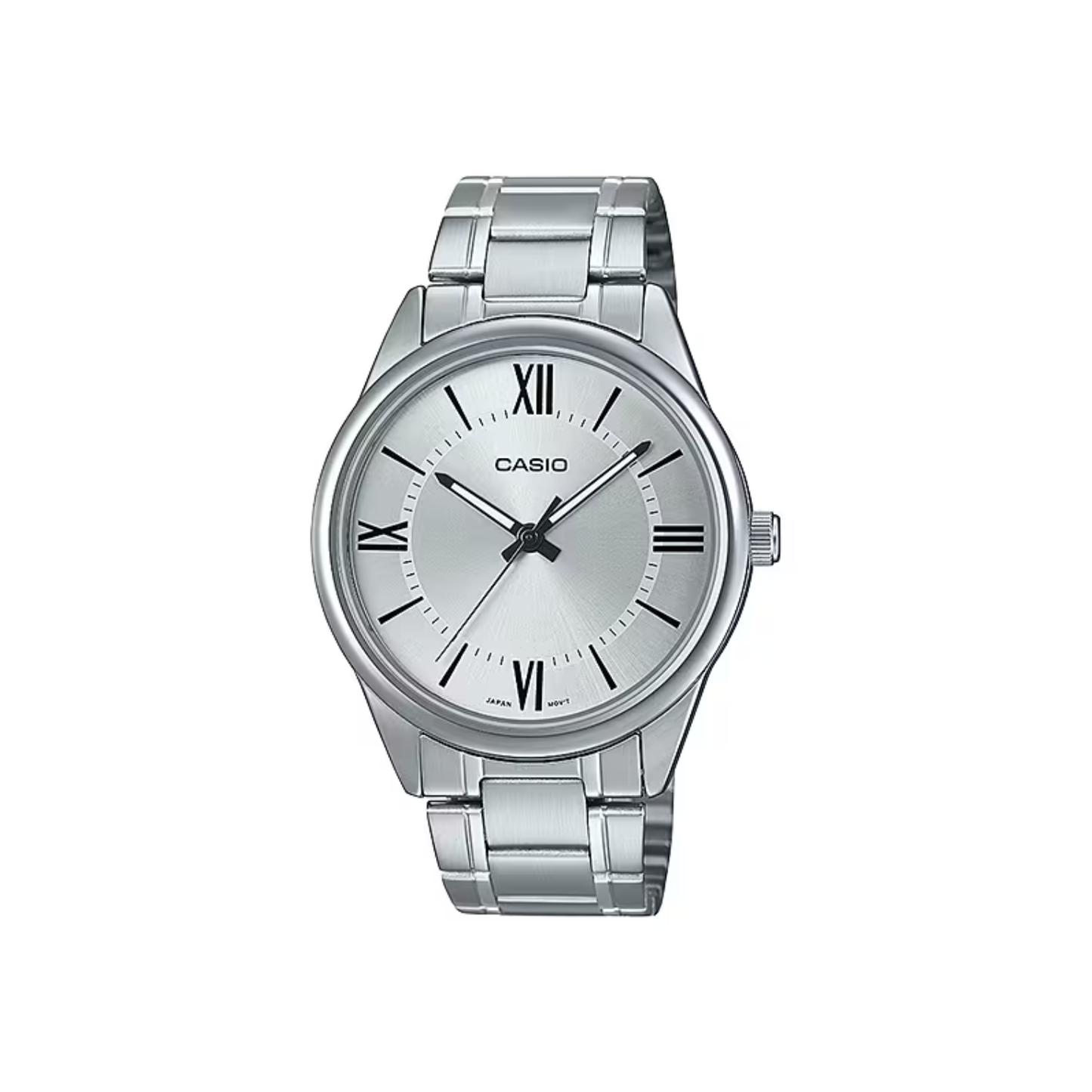 Reloj Análogo Casual Plateado de Hombre