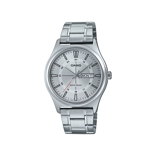 Reloj Análogo Casual Plateado de Hombre