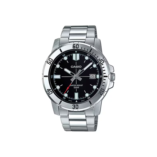 Reloj Análogo Deportivo Plateado de Hombre