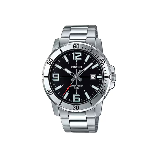 Reloj Análogo Deportivo Plateado de Hombre