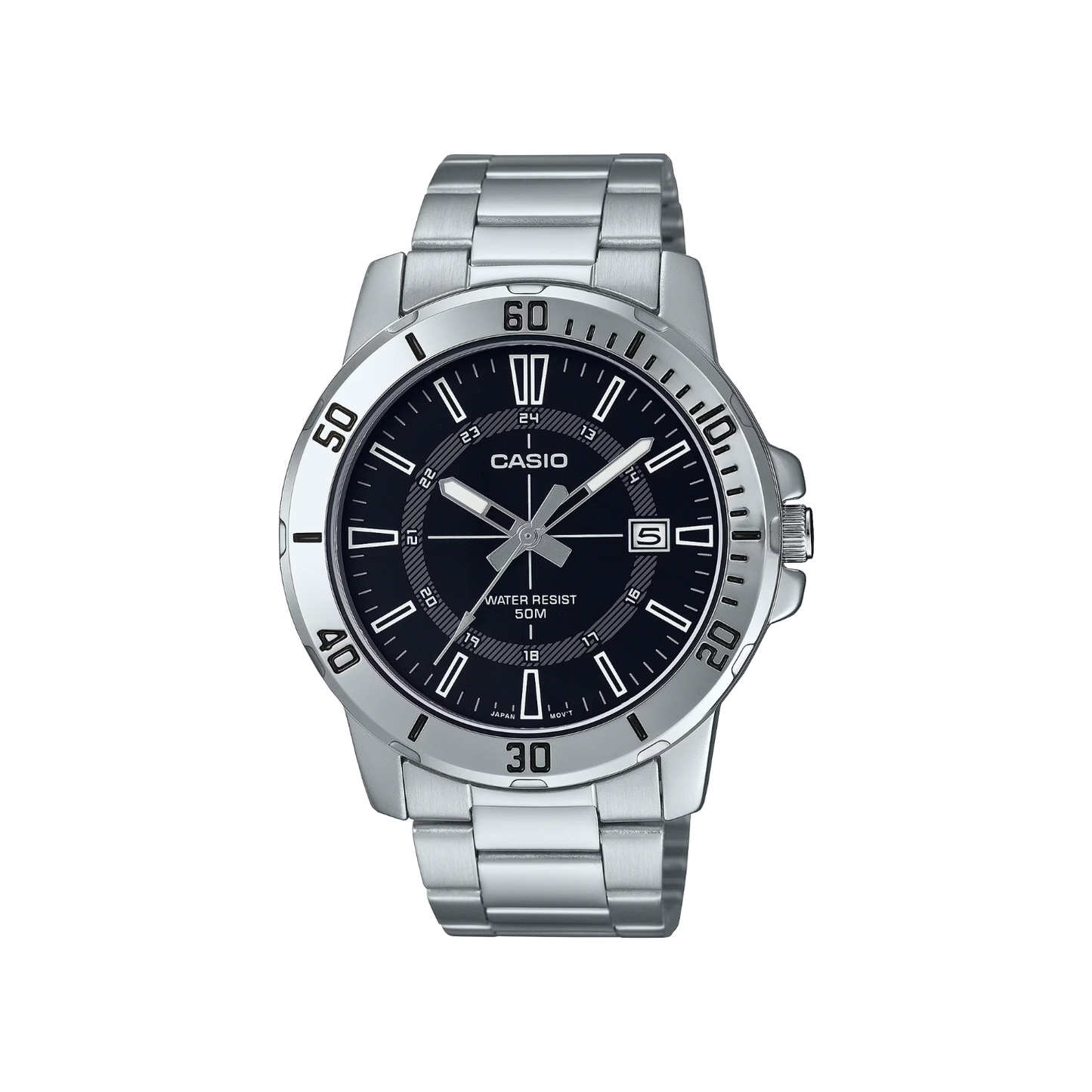 Reloj Análogo Deportivo Plateado de Hombre