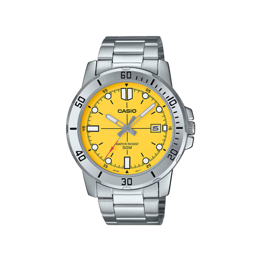 Reloj Análogo Deportivo Plateado de Hombre
