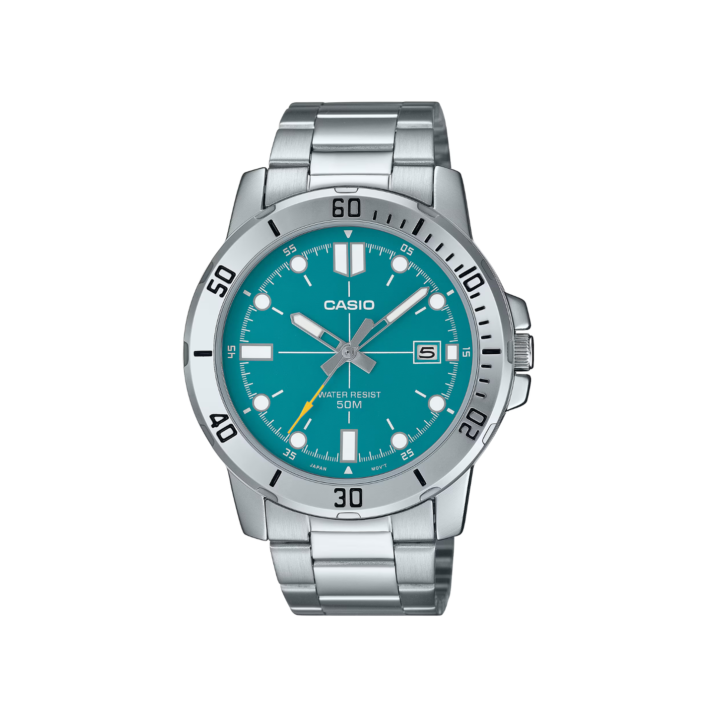 Reloj Análogo Deportivo Plateado de Hombre