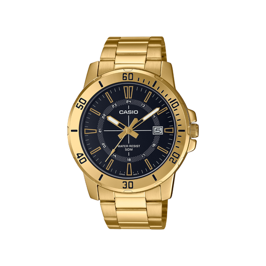 Reloj Análogo Deportivo Dorado de Hombre