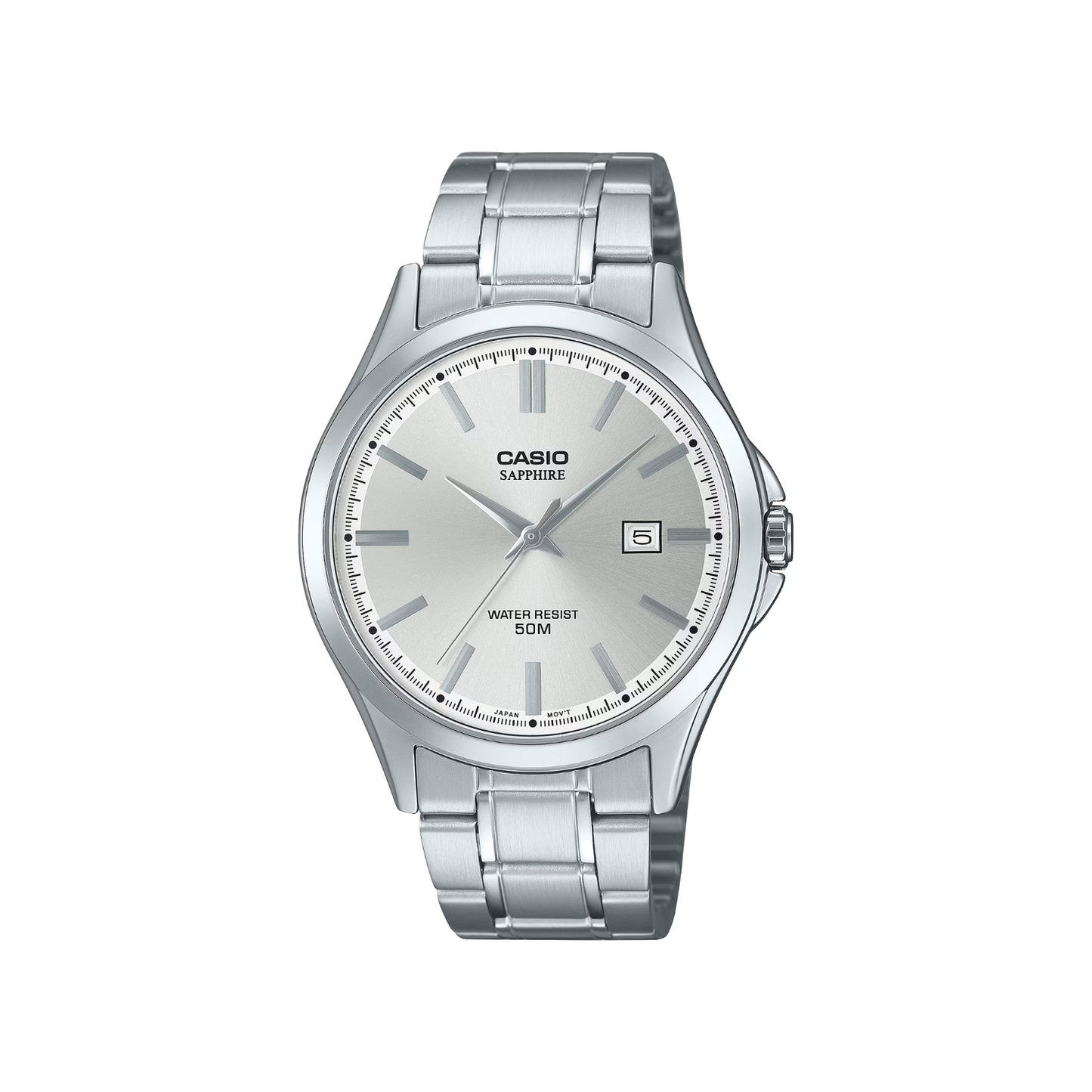 Reloj Análogo Ejecutivo Plateado de Hombre