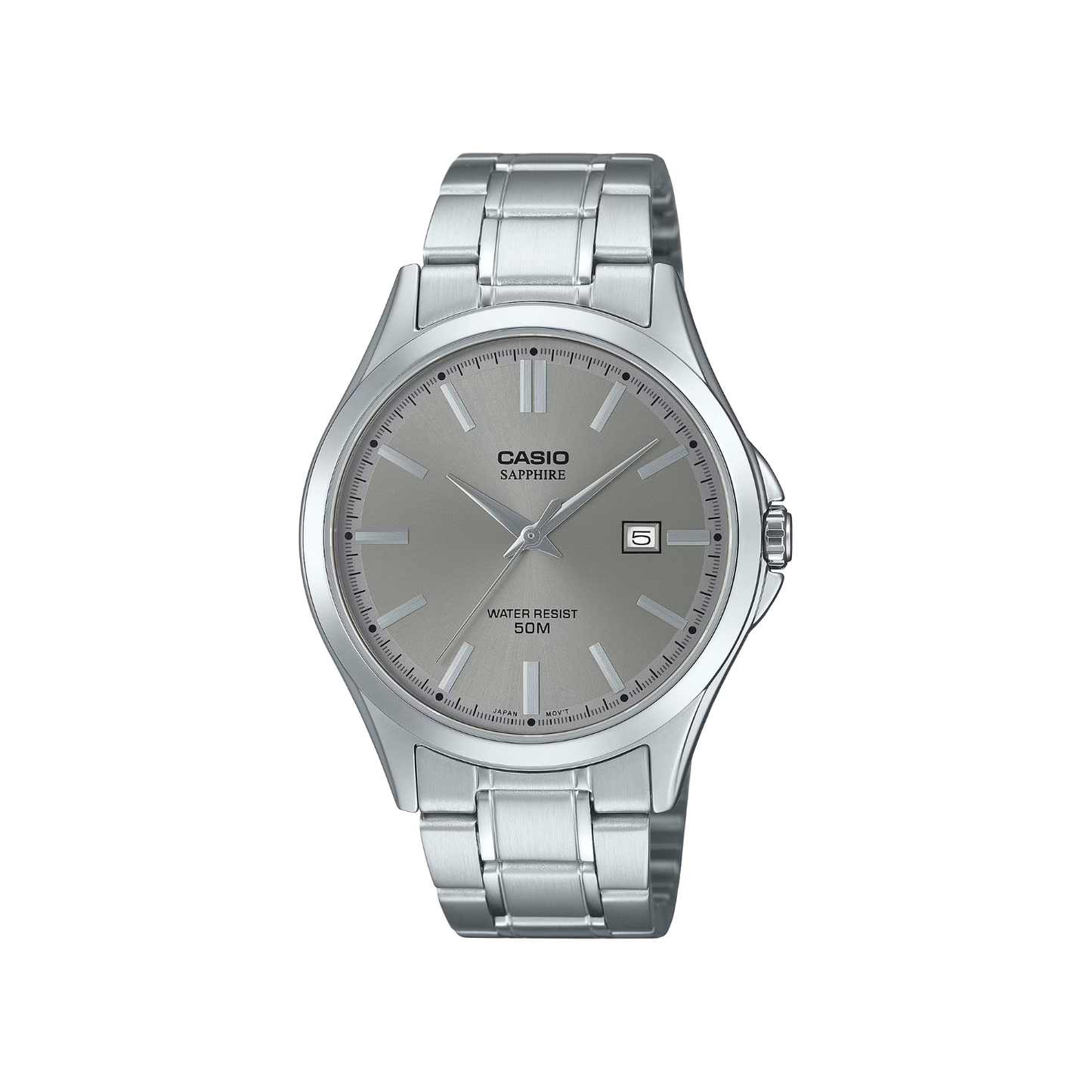 Reloj Análogo Ejecutivo Plateado de Hombre