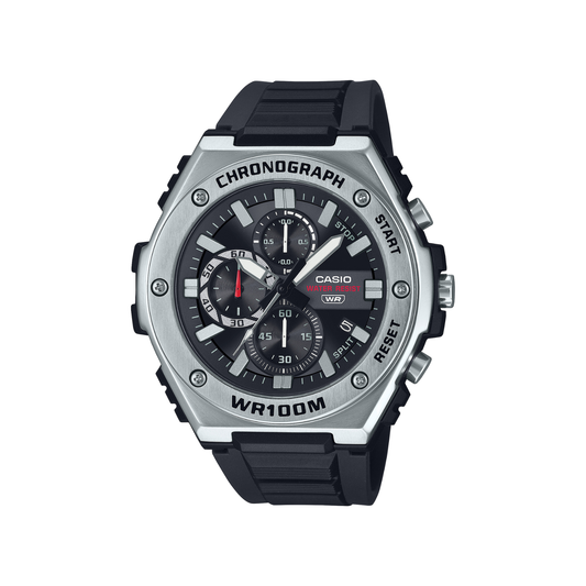Reloj Análogo Deportivo Plateado de Hombre