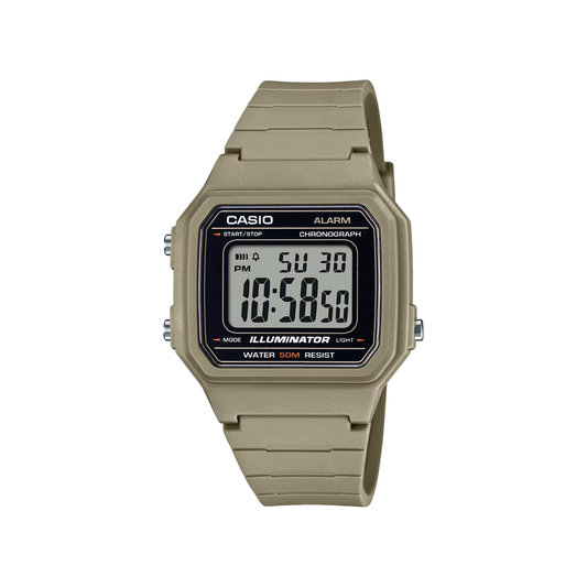 Reloj Digital Casual Crema de Hombre