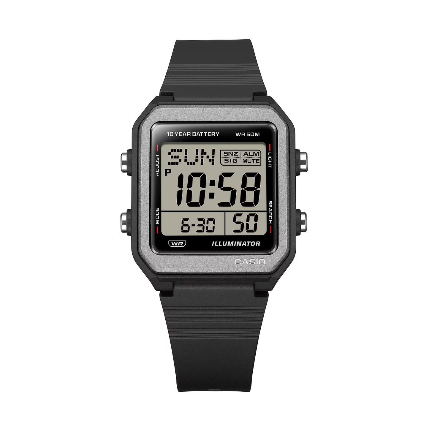 Reloj Digital Casual Negro de Hombre