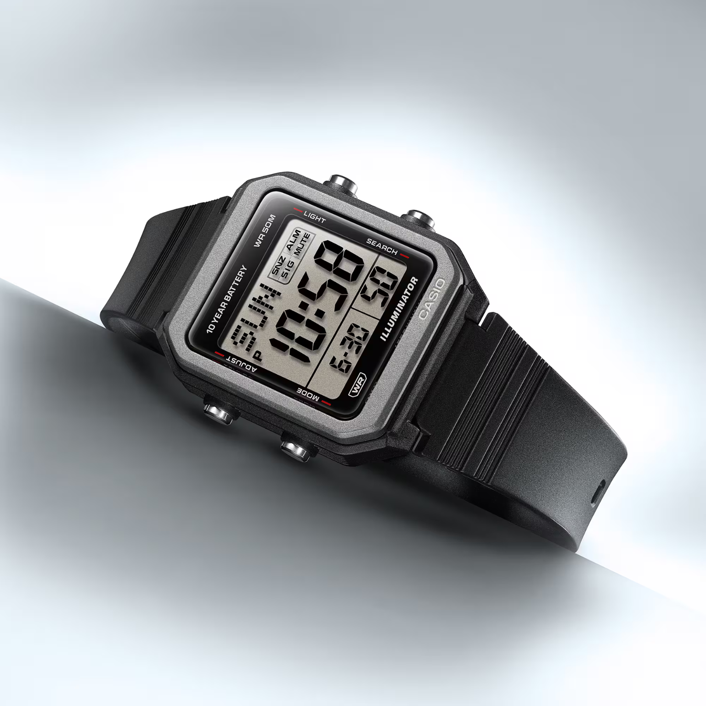 Reloj Digital Casual Negro de Hombre