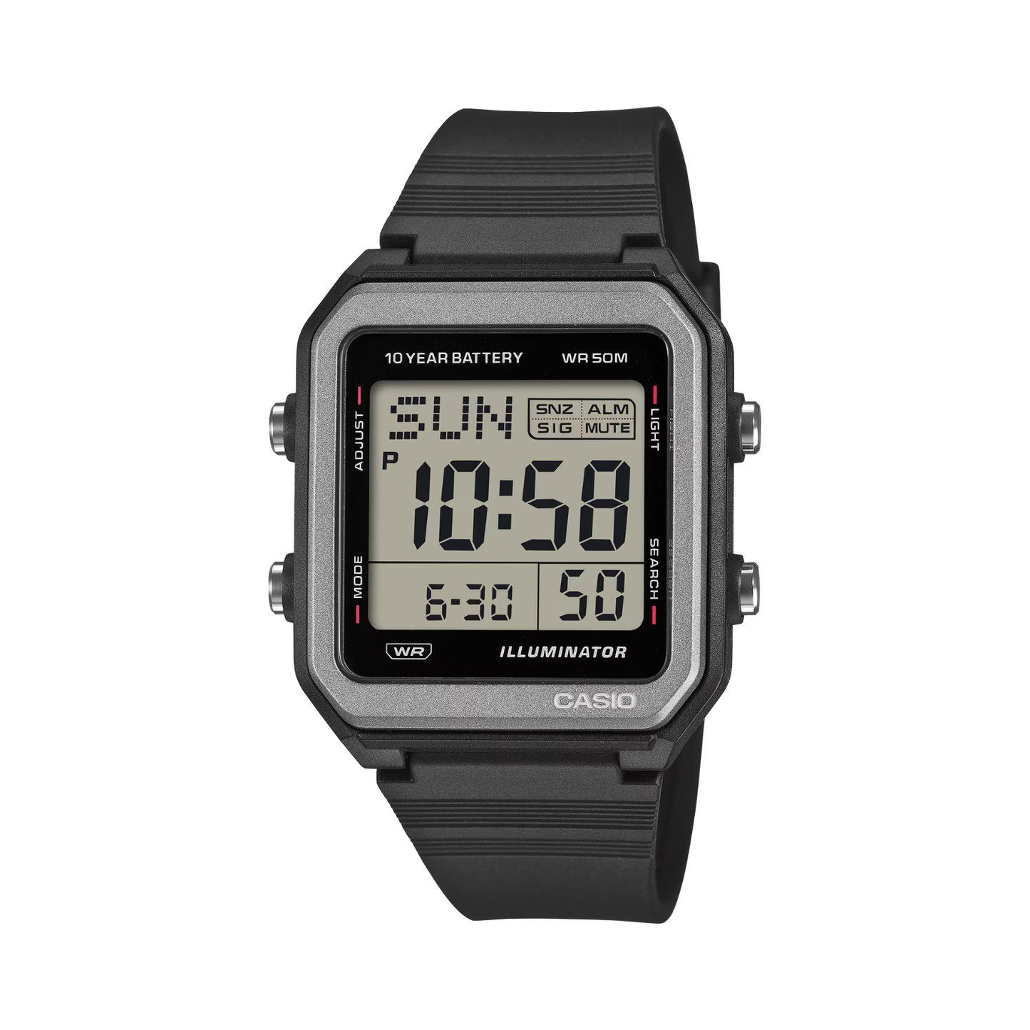 Reloj Digital Casual Negro de Hombre
