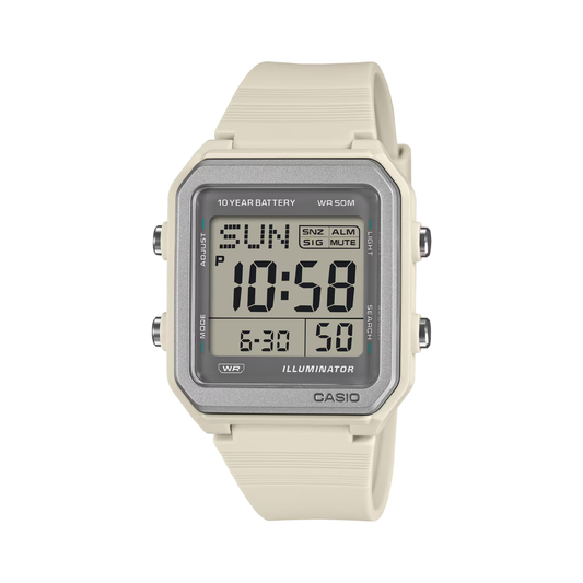 Reloj Digital Casual Blanco de Hombre