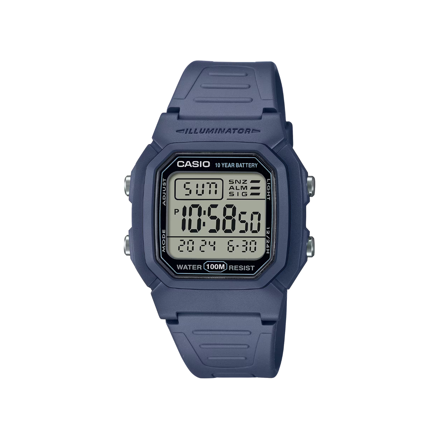 Reloj Digital Deportivo Azul Marino de Hombre