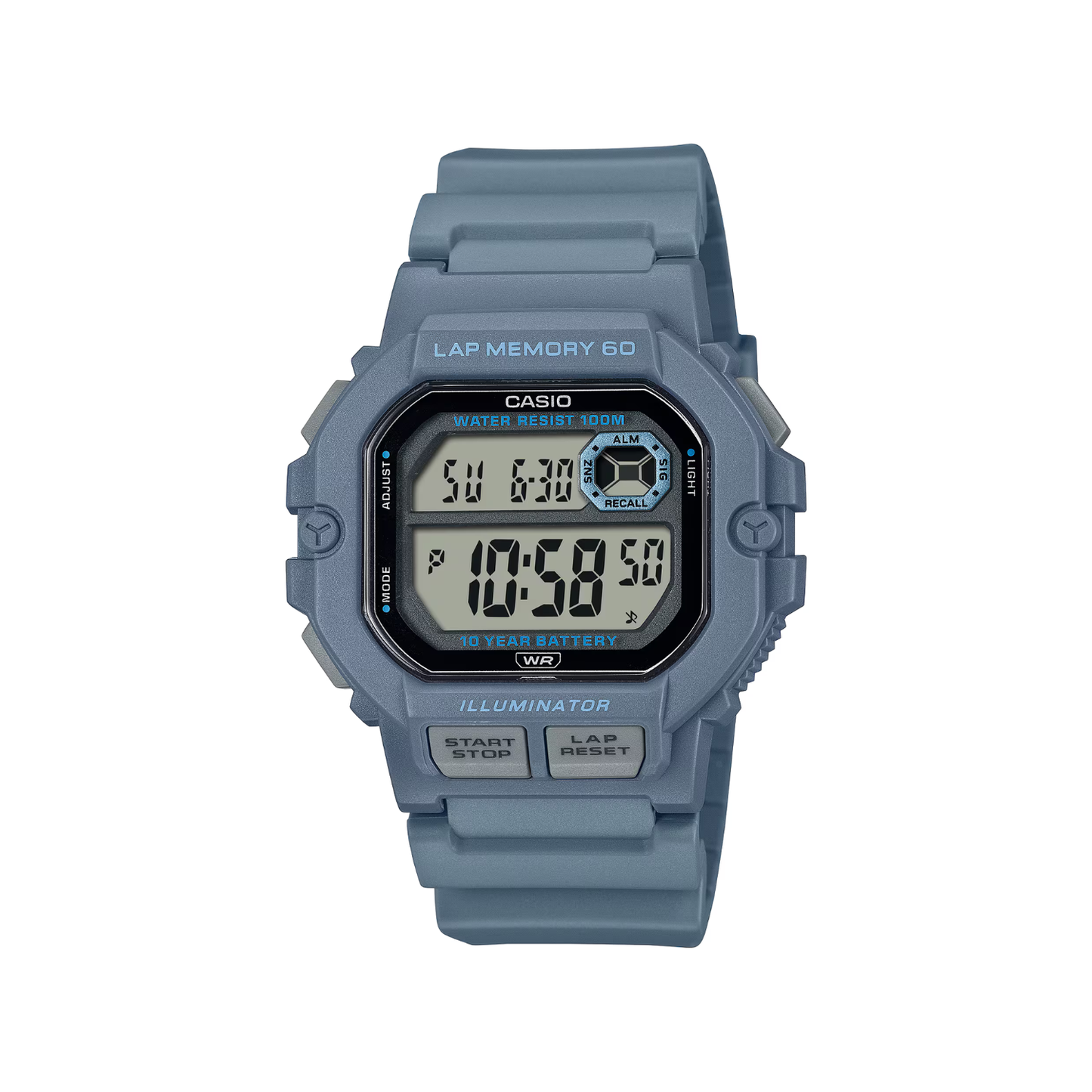 Reloj Digital Deportivo Azul de Hombre