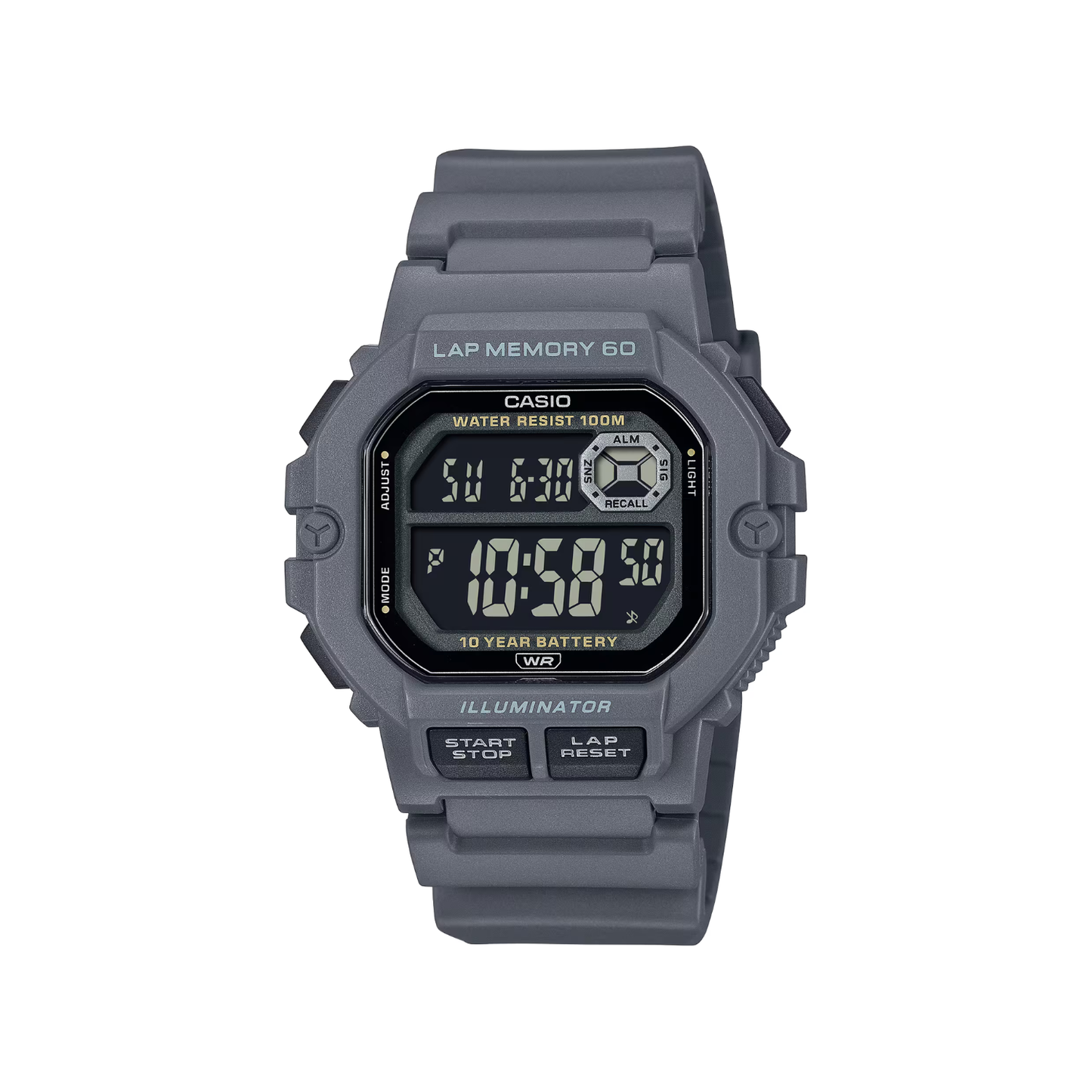 Reloj Digital Deportivo Gris de Hombre