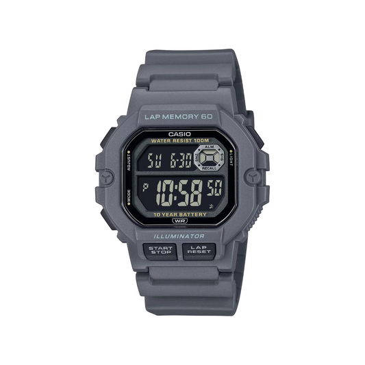 Reloj Digital Deportivo Gris de Hombre