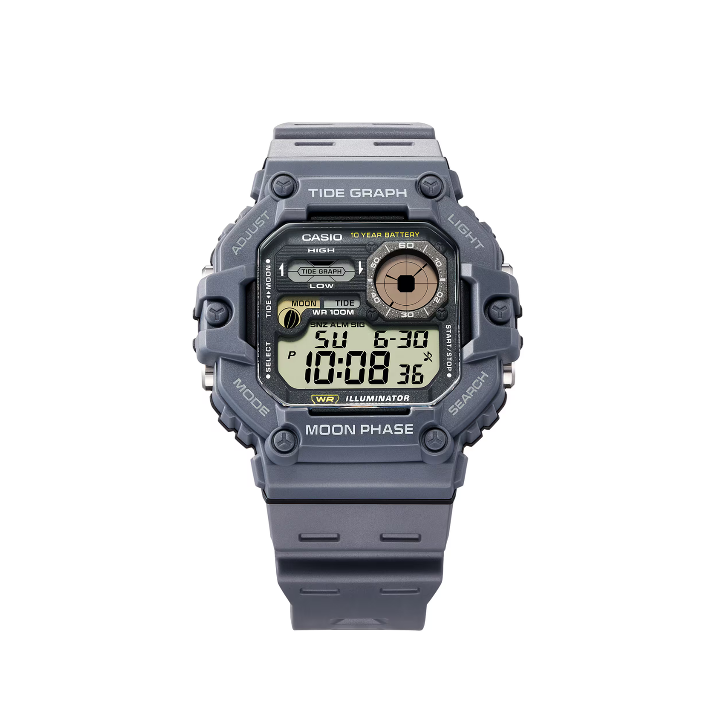 Reloj Digital Deportivo Gris de Hombre