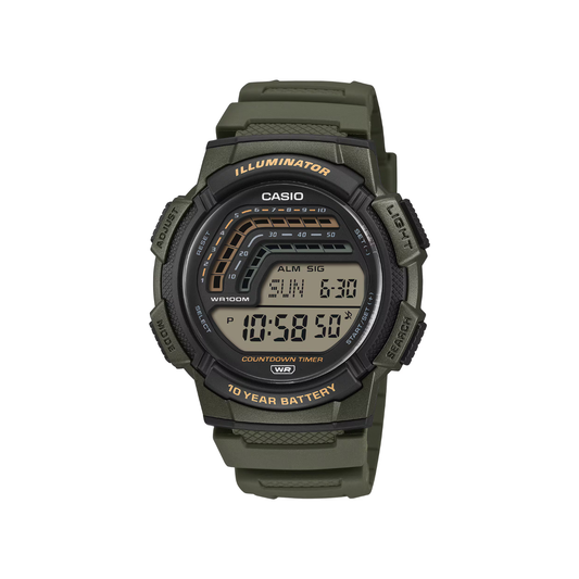 Reloj Digital Deportivo Verde de Hombre