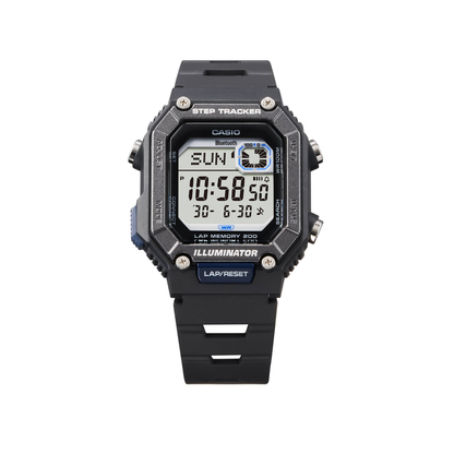 Reloj Digital Deportivo Step Tracker Negro de Hombre
