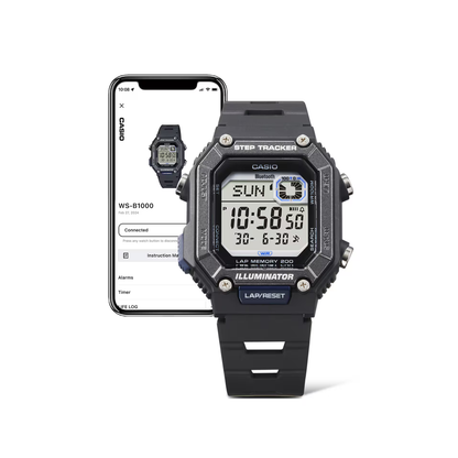 Reloj Digital Deportivo Step Tracker Negro de Hombre