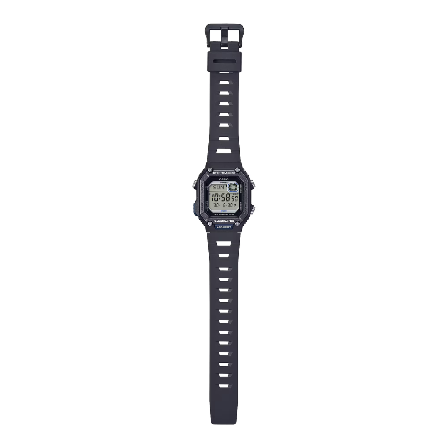 Reloj Digital Deportivo Step Tracker Negro de Hombre