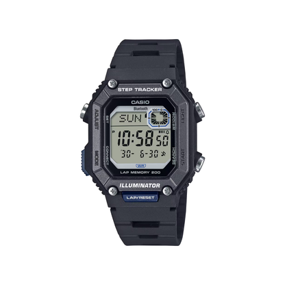 Reloj Digital Deportivo Step Tracker Negro de Hombre